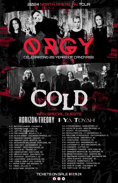 orgy setlist|Orgy Announce 2024 US Tour with Co.